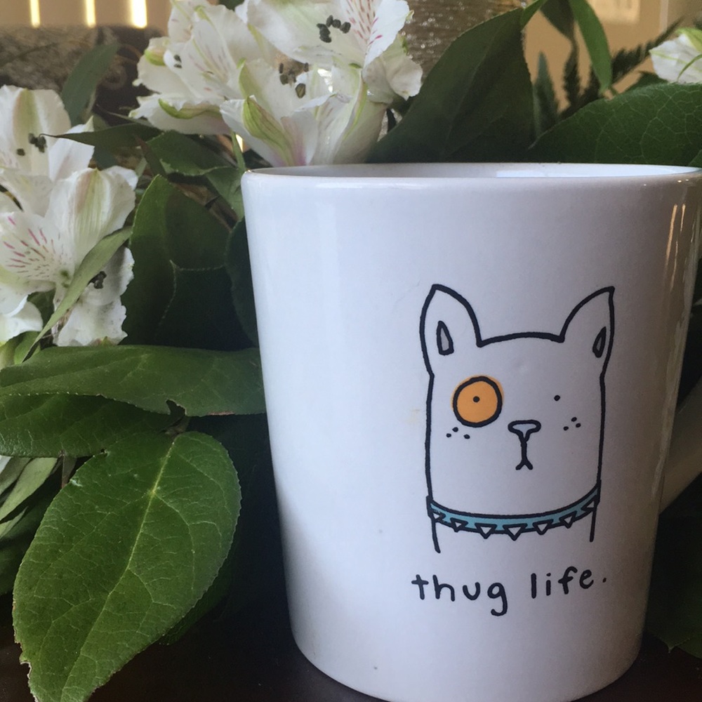 White Mug With Cartoon